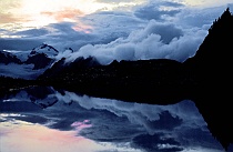 Queets Basin Tarn & Mt. Olympus Sunset #2